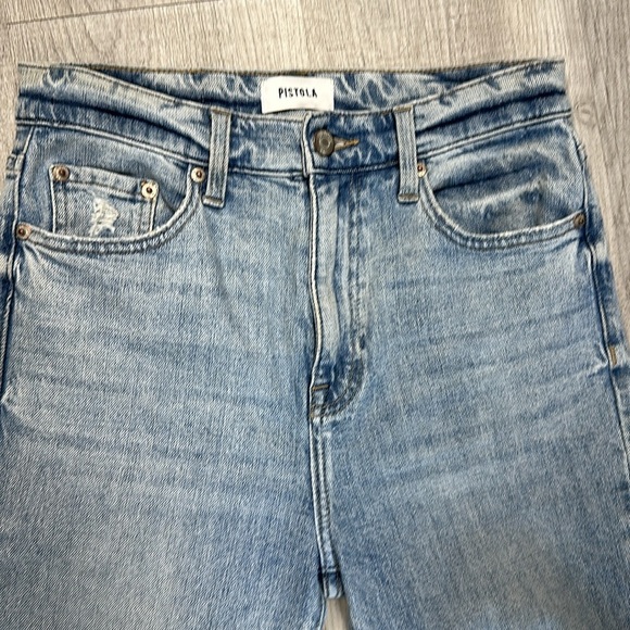 PISTOLA Light Wash Denim Jeans Size  27 - Picture 4 of 15